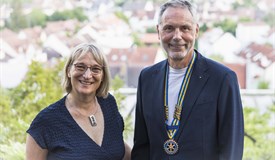 Präsidentin 2025/2026 Klenzendorf und Präsident 2026/2027 Riffel