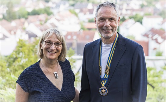 Präsidentin 2025/2026 Klenzendorf und Präsident 2026/2027 Riffel