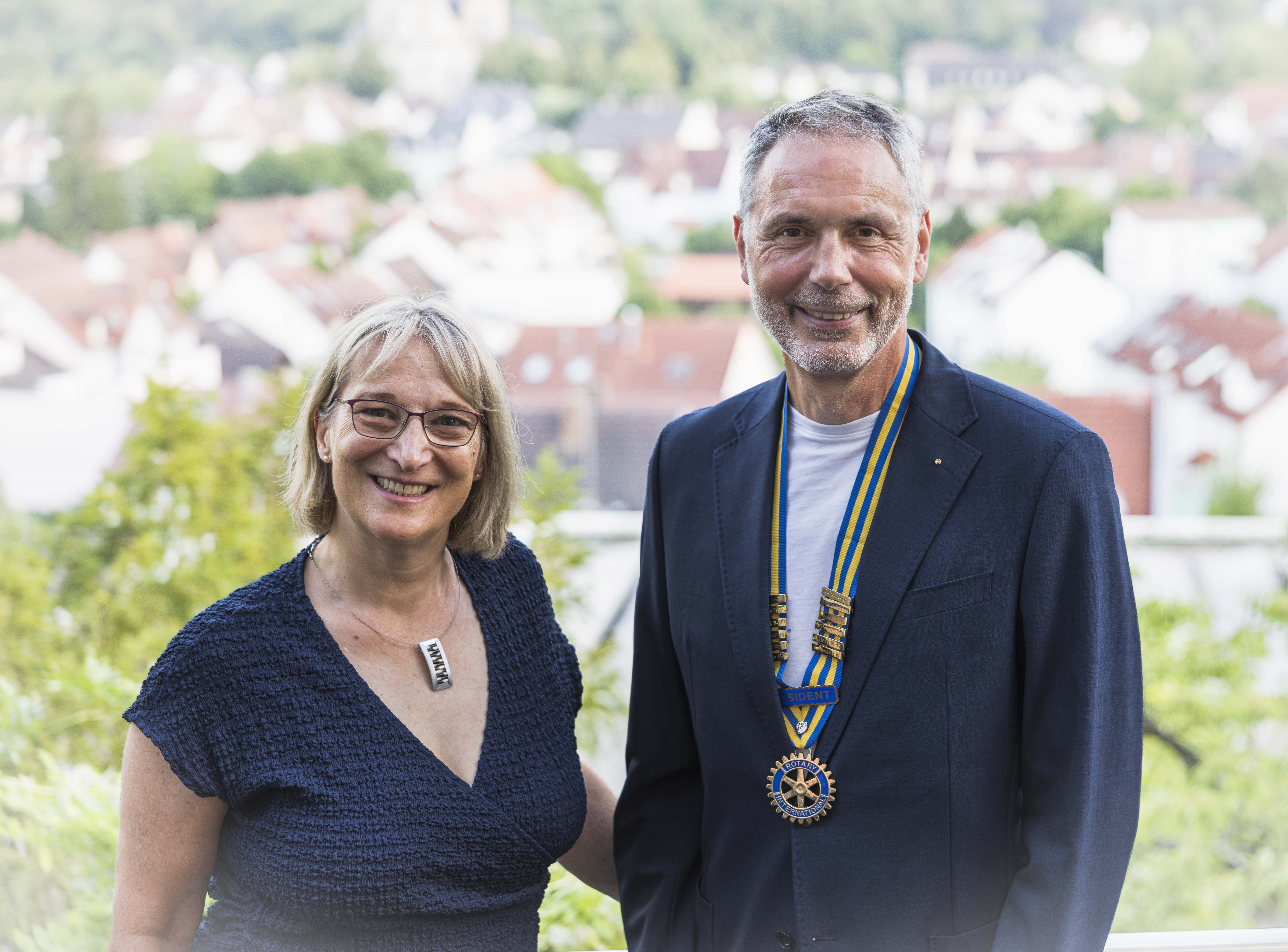 Präsidentin 25/26 Klenzendorf und Präsident 26/27 Riffel